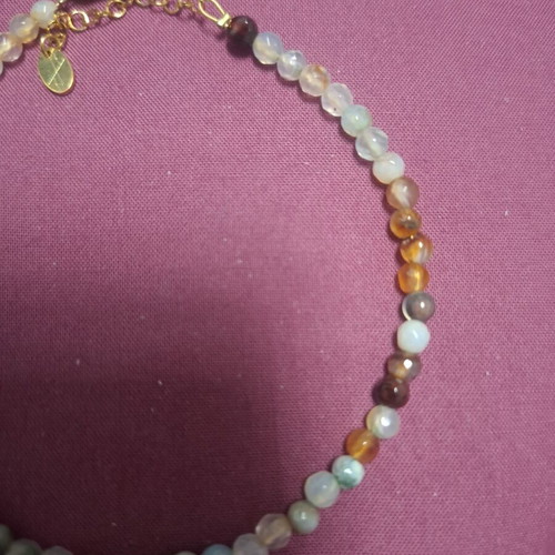 LifeLikes anklet bracelet with multicolored beads