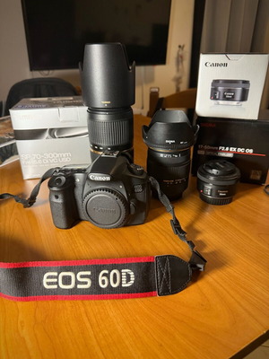 Canon 60D with Sigma 17-50mm OS F2.8 and Canon 50mm STM like new