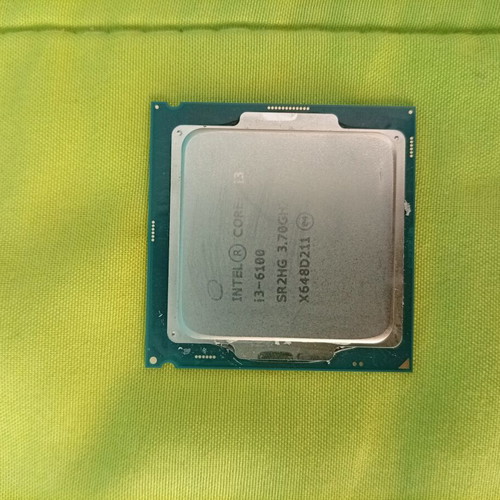 Intel Core i3-6100 processor used, 3.70GHz, LGA 1151