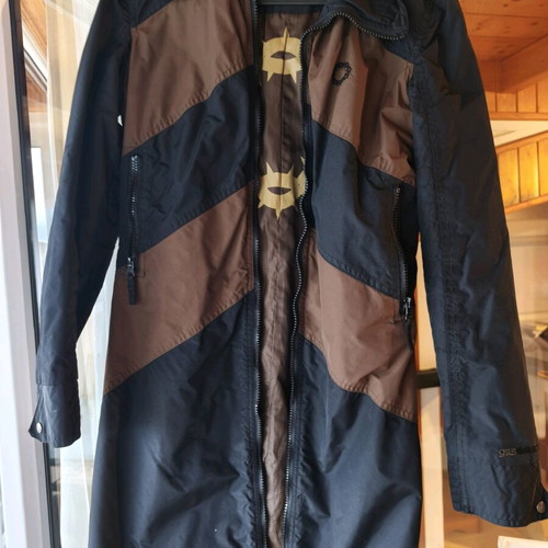 Gsus women's long jacket used, size small, with broken zipper