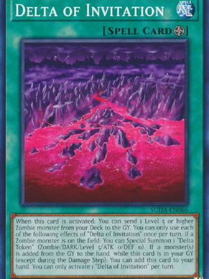 Yu-Gi-Oh! Delta of Invitation Spell Card like new