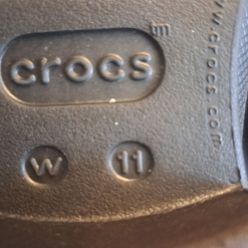 Crocs Bridle Wellie Waterproof Boots size 42 like new, black with plaid
