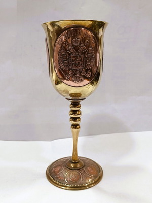 Rare Russian Imperial Bimetal Goblet in Like New Condition