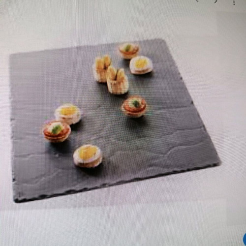 Revol Basalt square plates set of 2 pieces like new 25x25 cm