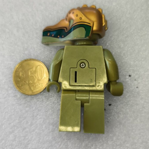 Lego Crocodile Figure used, height 7.5 cm