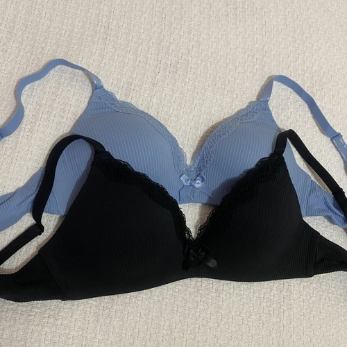 Hunkemoller bra set blue and black like new