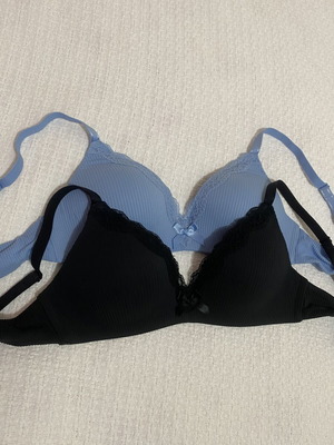 Hunkemoller bra set blue and black like new