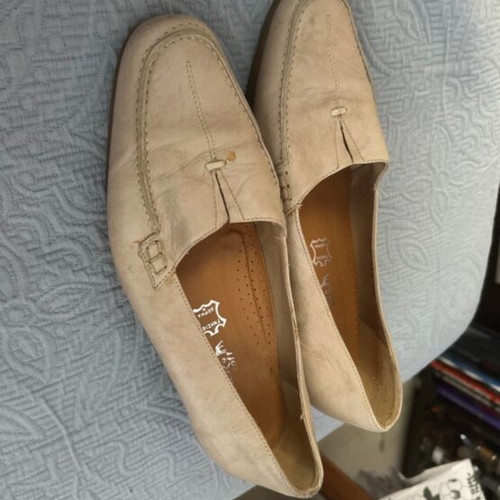Boxer ballerina shoes size 39, beige and brown, like new