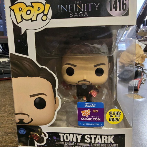 Funko POP Tony Stark The Infinity Saga Cyprus Comic Con Limited Edition brand new