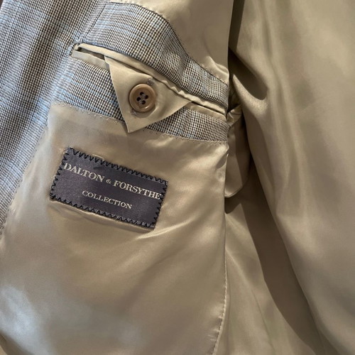 Checked jacket used, size 52, blue