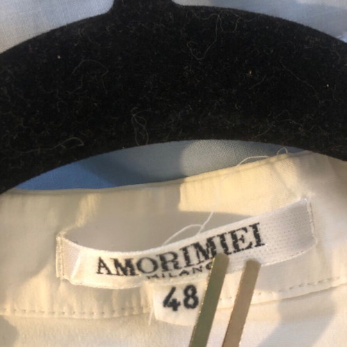 Amorimiei Women's White Short-Sleeve Shirt Size L Italy Like New