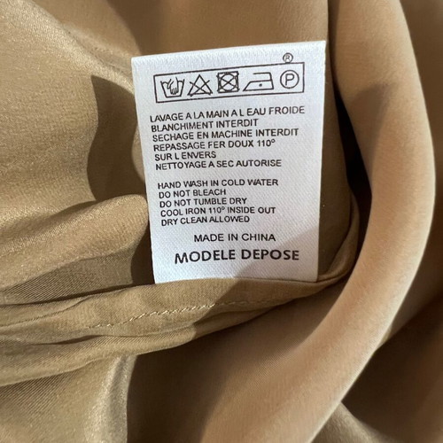 Maje silk shirt, beige