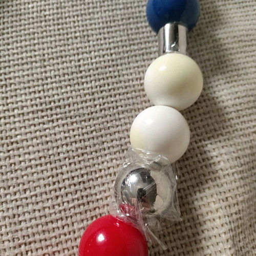 D&G necklace with steel and ceramic balls in new condition