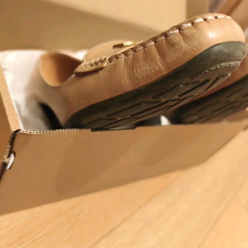 Silvia Rossini moccasins handmade leather size 39 like new, beige