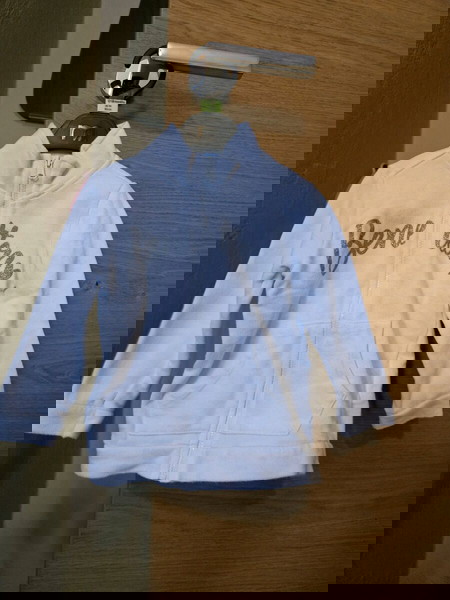Ζακέτα λευκή για κοριτσάκι έως 82 cm