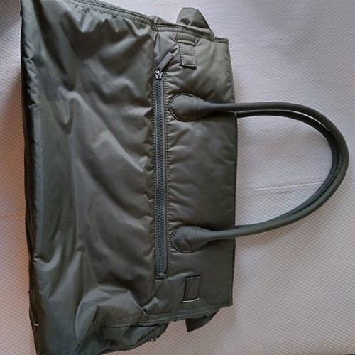 Benetton shoulder bag green like new with multiple compartments