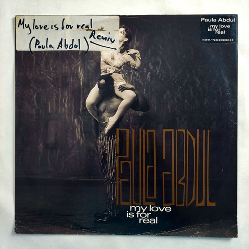Paula Abdul My Love Is For Real 12'' vinyl used, electronic