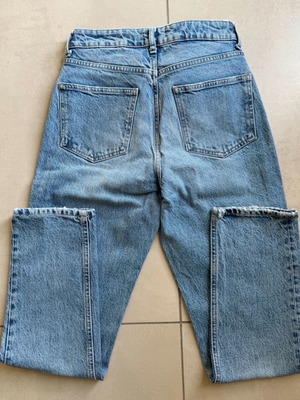 Zara high-waisted jean size 38 like new, slim fit, blue
