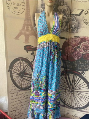 On Line long summer dress like new, colorful, size S