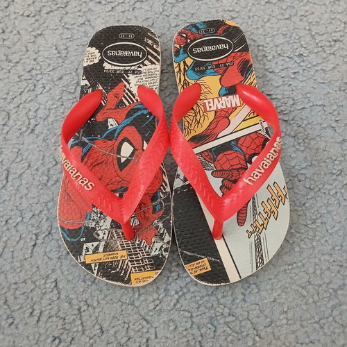 Havaianas Spiderman flip-flops, size 31-32, red