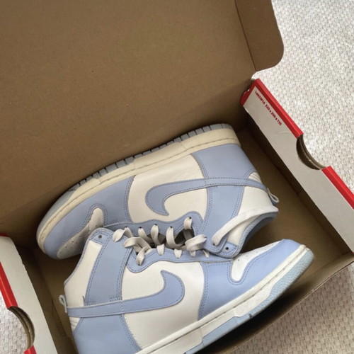 Nike Dunk High used, size 38.5, blue