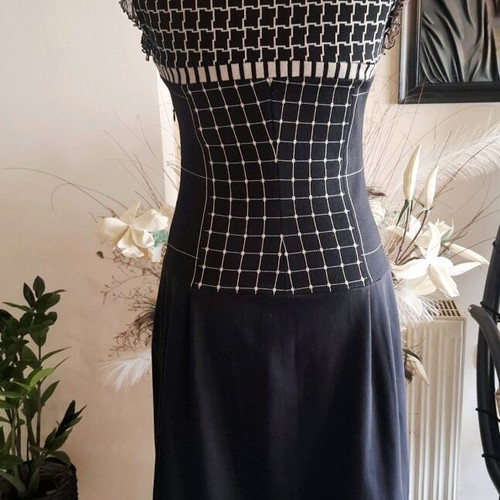 Pianura Studio dress like new, black and beige