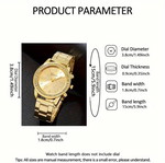 Gold watch and 5 elegant jewelry pieces set new