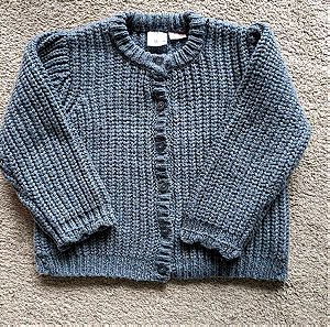 Zara πλεκτό πουλόβερ για κορίτσια 3-4 ετών