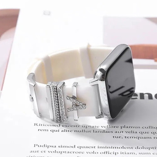 Apple Watch Strap Decoration New, Letter Charm for Silicone Bands