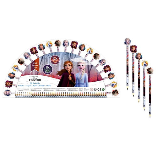 Disney Frozen Colored Pencil Set with Eraser new