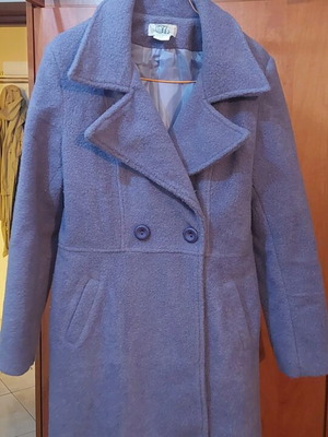 Παλτό μωβ πολύ μαλακό γυναικείο σαν καινούργιο