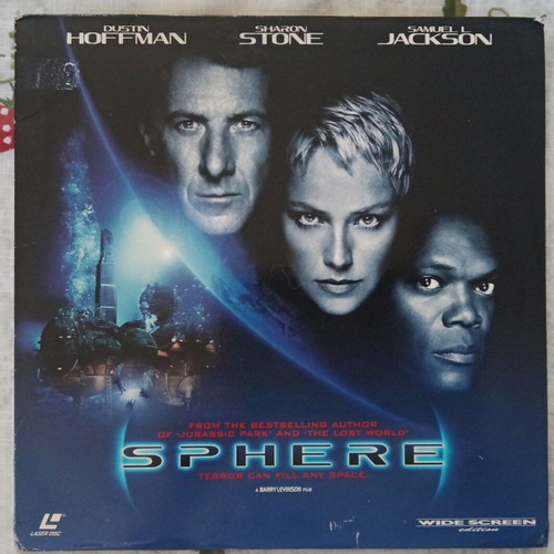 Sphere LaserDisc used, widescreen sci-fi movie with Dustin Hoffman