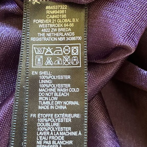 Forever 21 Y2K Purple One Shoulder Ruffle Bubble Dress Size M Like New