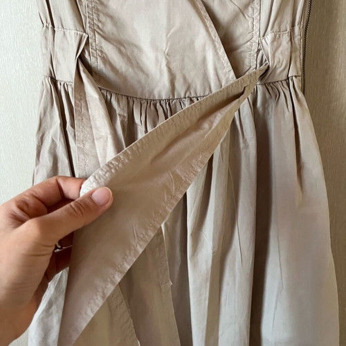 Benetton beige cotton dress Xsmall like new