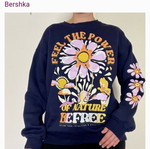 Bershka Floral Nature Sweatshirt like new, size S