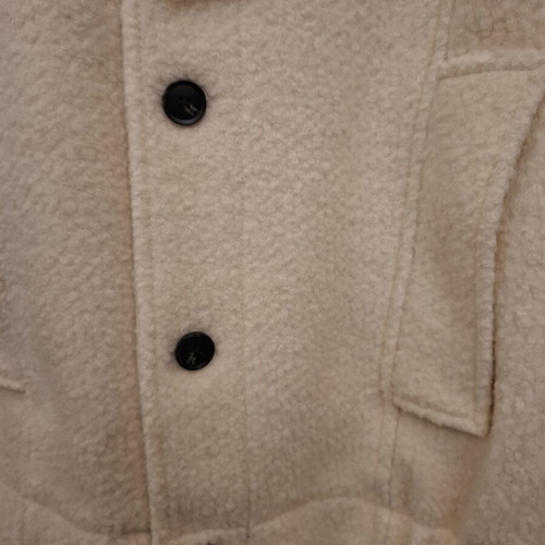 Zara jacket with boucle wool, new, XL, cream color