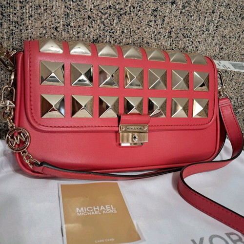 Michael Kors handbag new, red, 100% leather