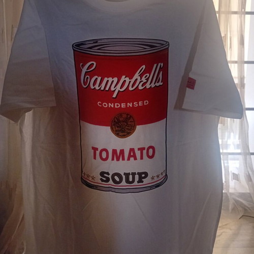 Pull & Bear Andy Warhol T-shirt size small new, white