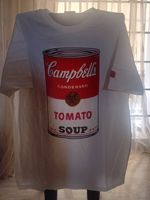 Pull & Bear Andy Warhol T-shirt size small new, white