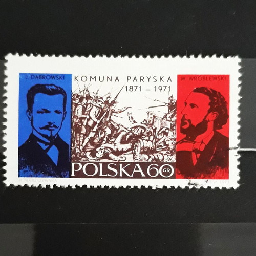 Poland 1971 The Paris Commune 1871 stamp like new, 60gr