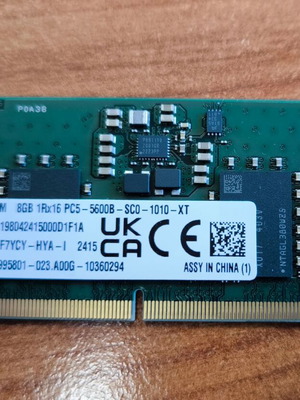 Kingston 8GB DDR5 5600Mhz SO-DIMM μνήμη laptop σαν καινούργιο