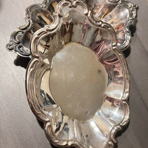 International Silver Company plates used, set of 2, vintage design