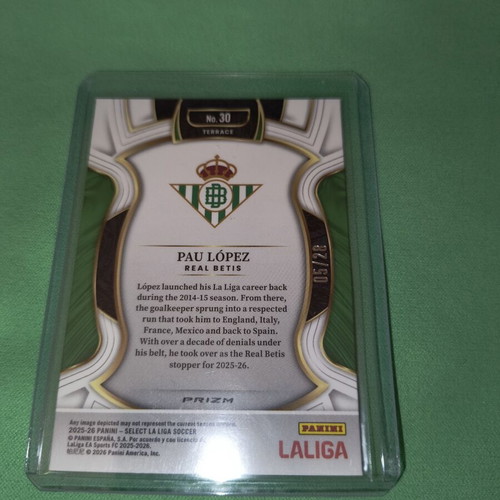 Pau Lopez Dragon Scale 2025-26 Panini La Liga Soccer Card new