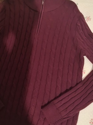 North Club Sailing men's sweater size Medium like new burgundy