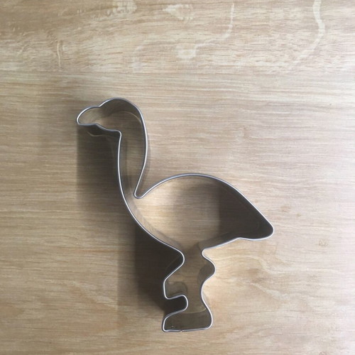 Flamingo cookie cutter like new stainless steel