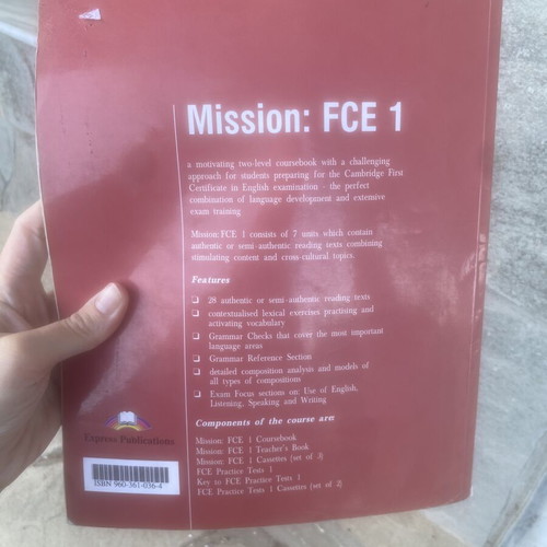 Mission FCE 1 English language book new