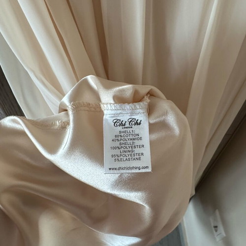 Chi Chi London dress like new, cream, size large