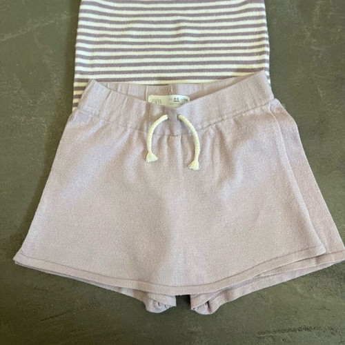 Zara wool girls' set like new, purple, size 4-5