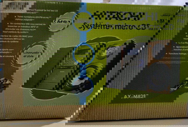 мини стерео система HITACHI CD MP3 USB FM КАСЕТА