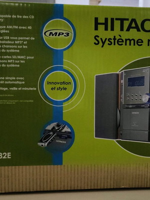 мини стерео система HITACHI CD MP3 USB FM КАСЕТА